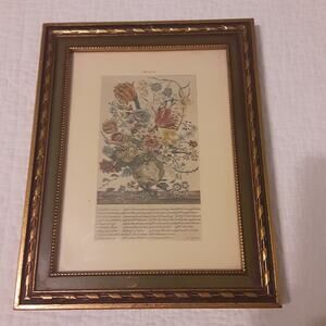 Vintage March Floral Professionally Framed Print Gallery Wall